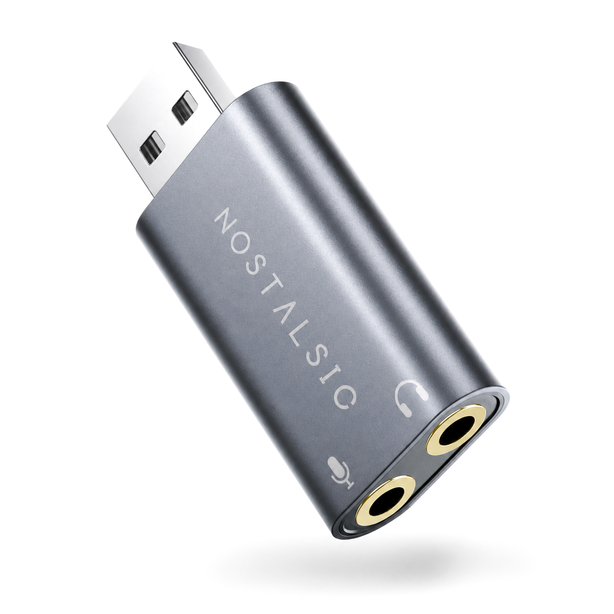 USB-A & 3.5mm(3極専用) オーディオ変換アダプタ DAC搭載 24bit/96KHz