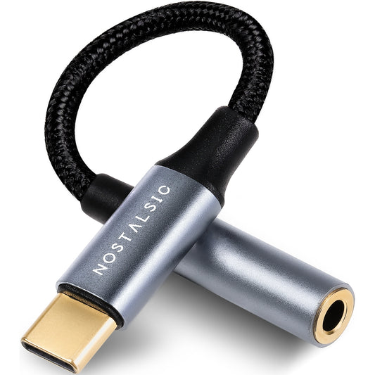 USB-C＆3.5mm オーディオ変換ケーブル DAC搭載 24bit/96KHz対応