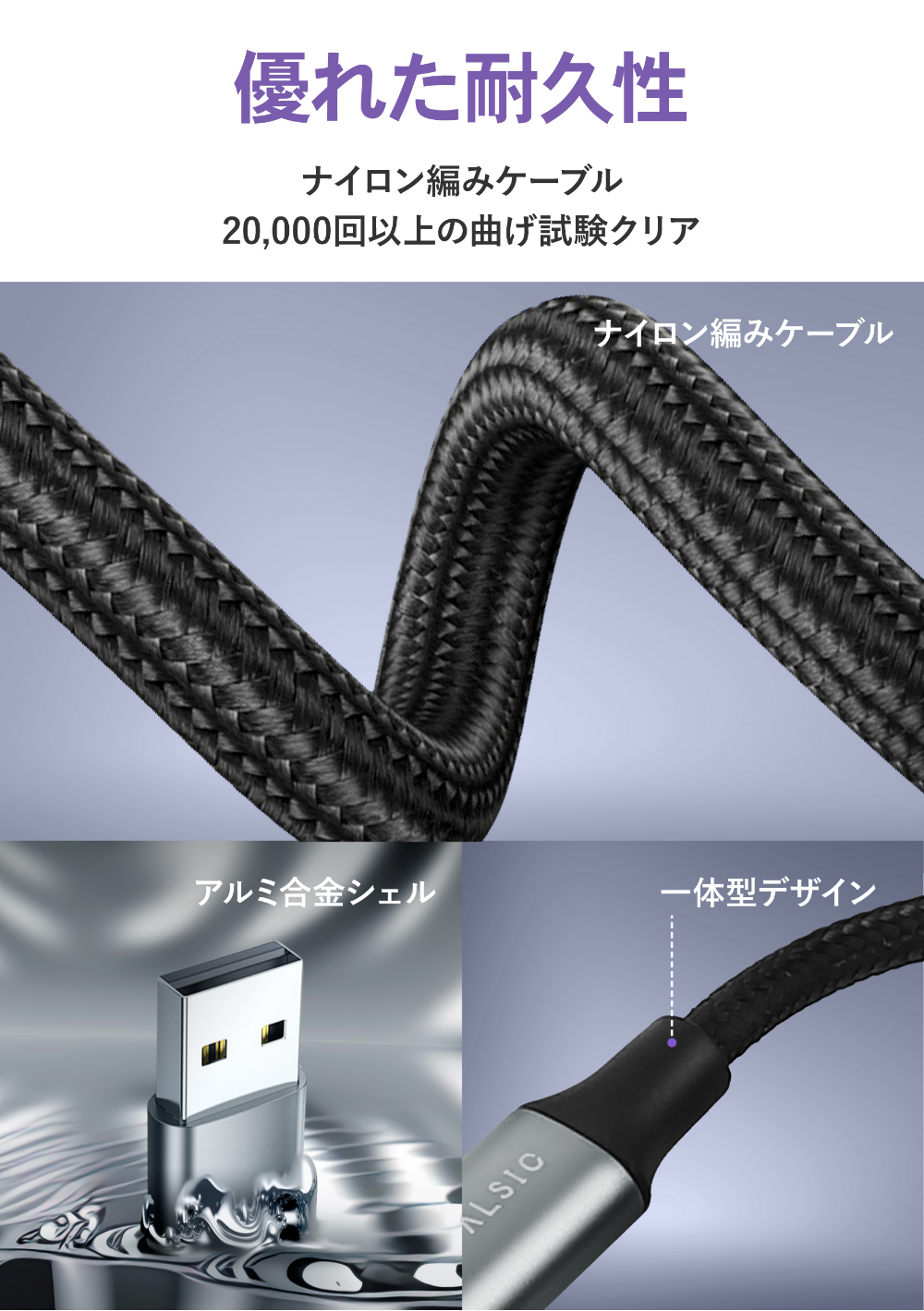 USB-A＆3.5mm オーディオ変換ケーブル DAC搭載 24bit/96KHz対応