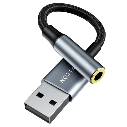 USB-A＆3.5mm オーディオ変換ケーブル DAC搭載 24bit/96KHz対応