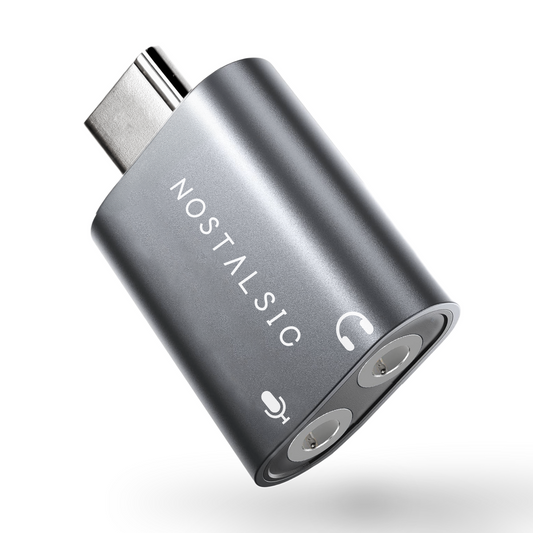 USB-C & 3.5mm(3極専用) オーディオ変換アダプタ  DAC搭載 24bit/96KHz対応