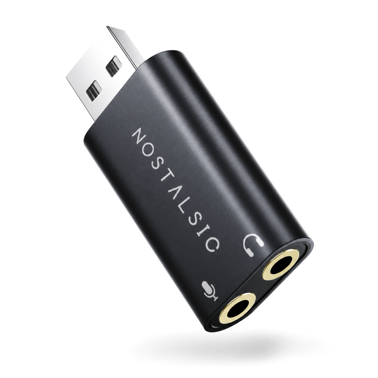 USB-A & 3.5mm(3極専用) オーディオ変換アダプタ  DAC搭載 24bit/96KHz対応