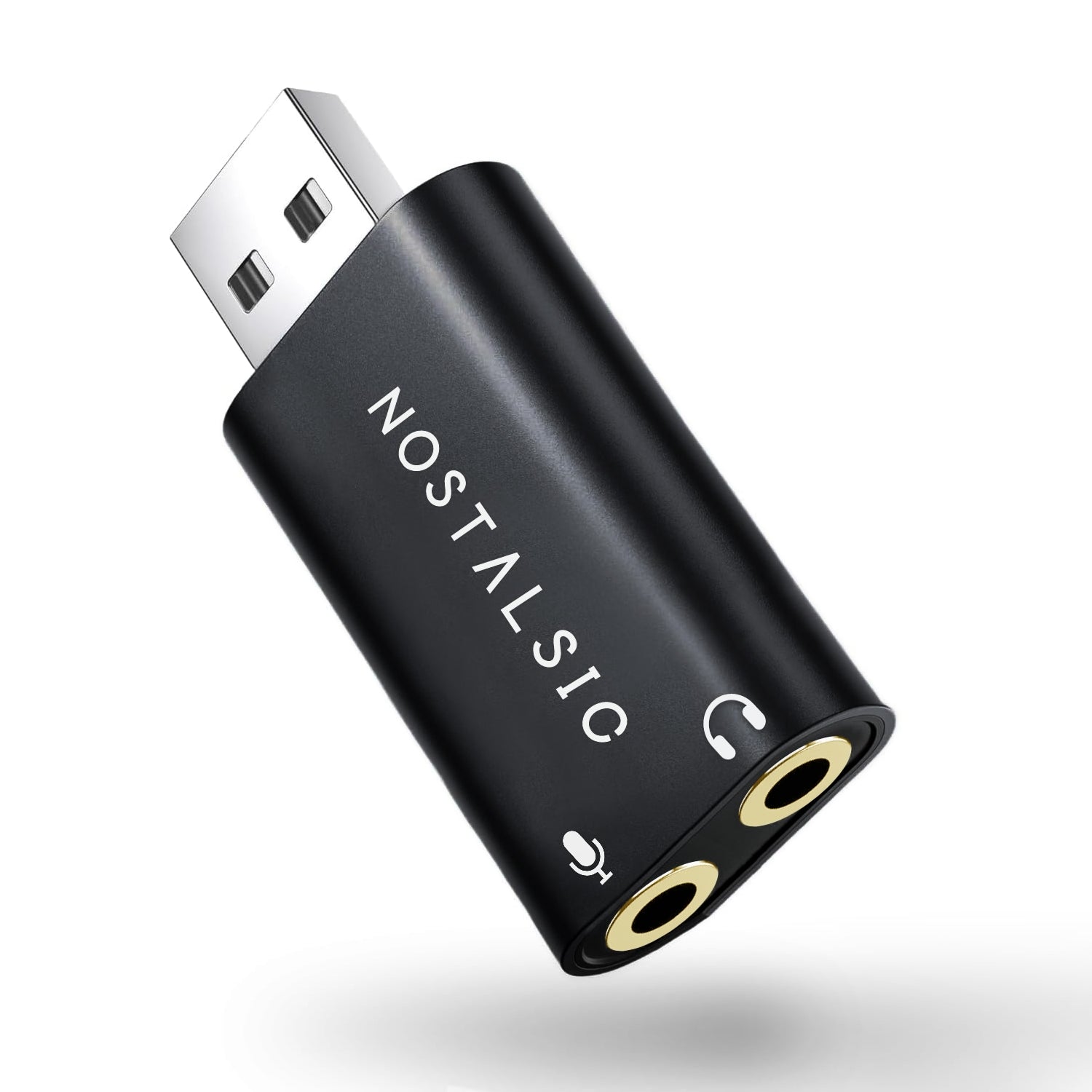 USB-A & 3.5mm(3極専用) オーディオ変換アダプタ  DAC搭載 24bit/96KHz対応